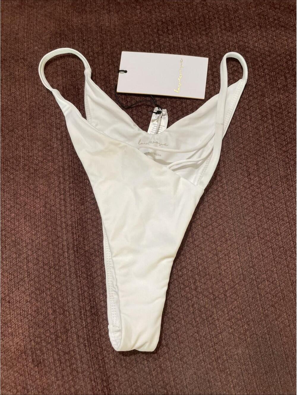 lovewave the Charley Bikini Bottom white size M NWT $78msrp - Picture 4 of 8